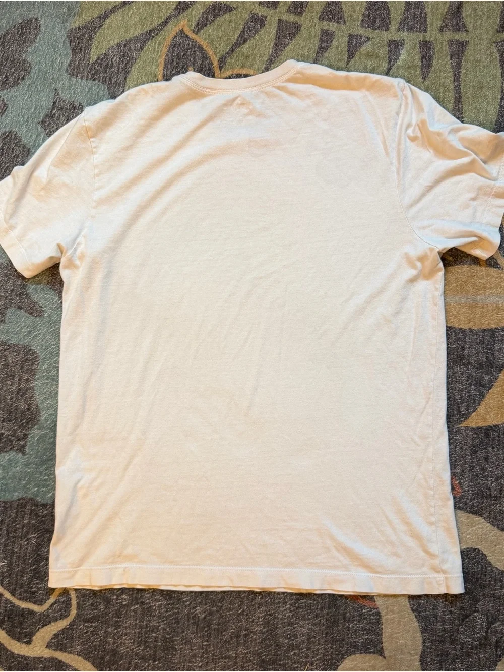 Air Jordan M White Tee Shirt Distressed Basketball Cotton